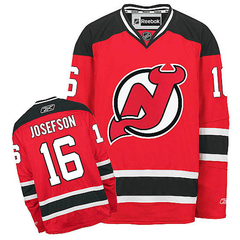 Jacob Josefson New Jersey Devils #16 Home Ice Hockey Jersey