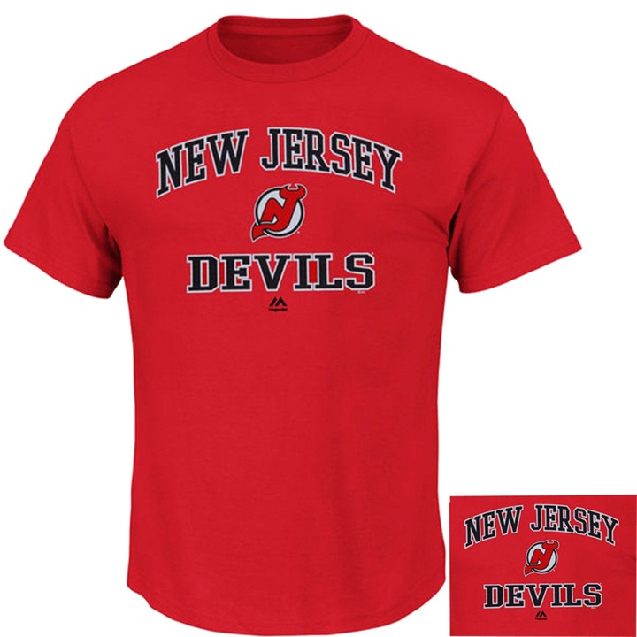 New Jersey Devils Red Heart And Soul T-shirt