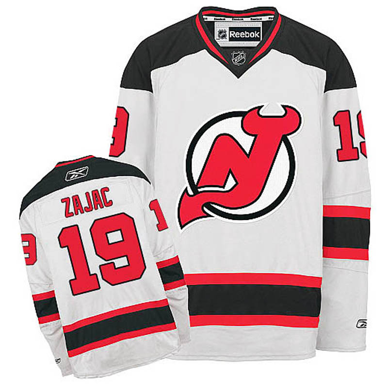 Travis Zajac New Jersey Devils #19 Away Ice Hockey Jersey