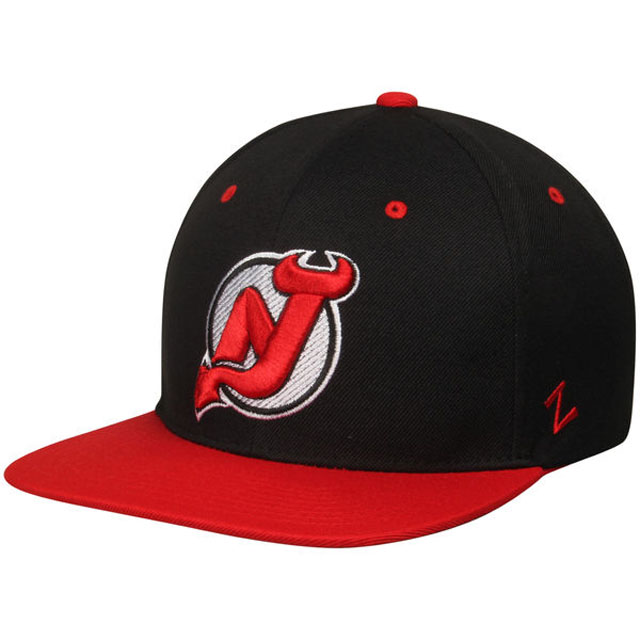 New Jersey Devils Zephyr Black/Red Z11 Snapback Adjustable Hat