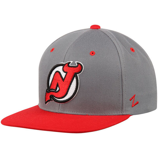 New Jersey Devils Zephyr Gray/Red Z11 Snapback Adjustable Hat