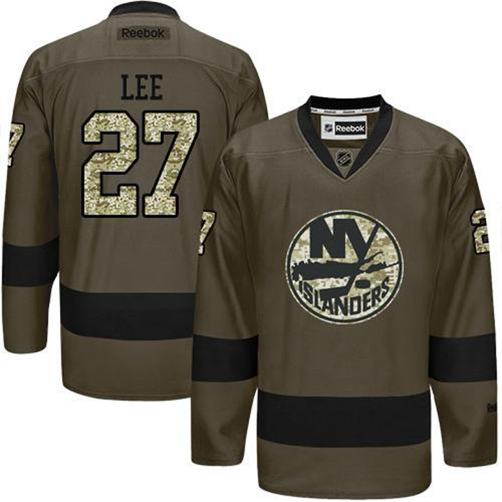 Anders Lee New York Islanders #27 Green Camo Player Jersey