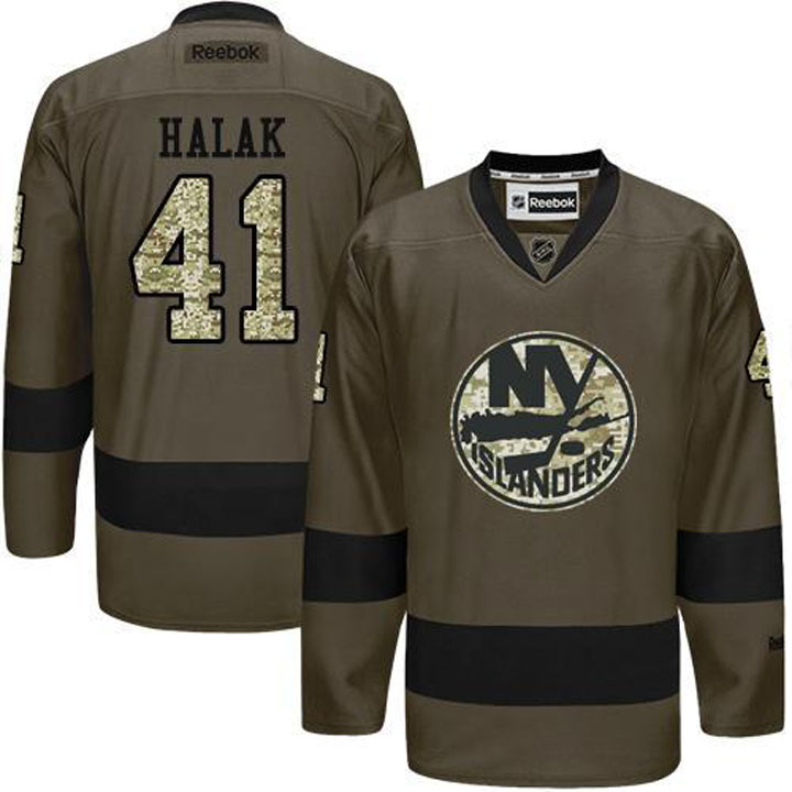 Jaroslav Halak New York Islanders #41 Green Camo Player Jersey