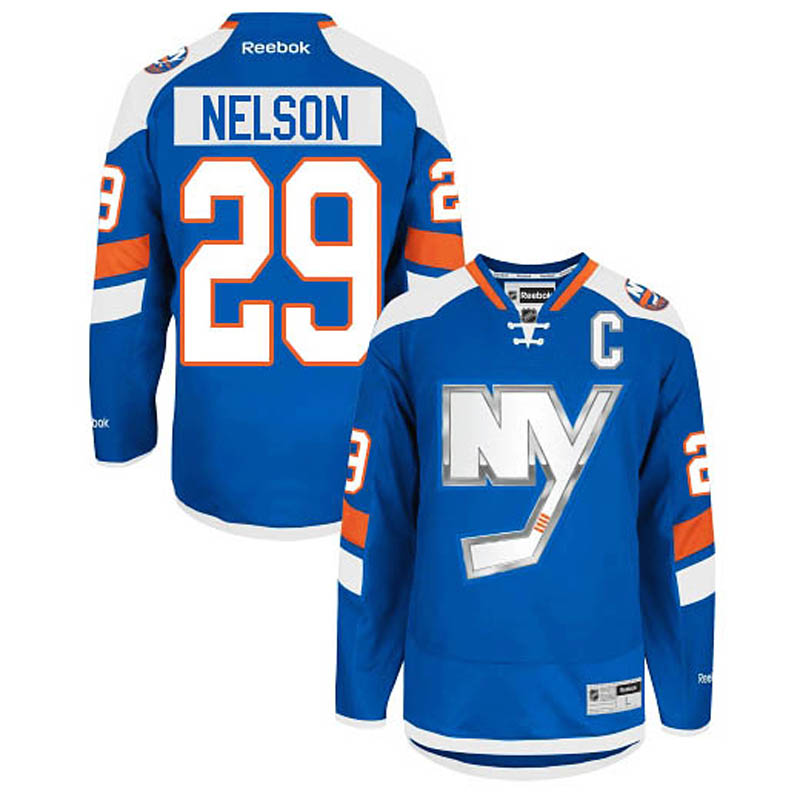 Brock Nelson New York Islanders #29 2014 Stadium Series Ice Hockey Jersey