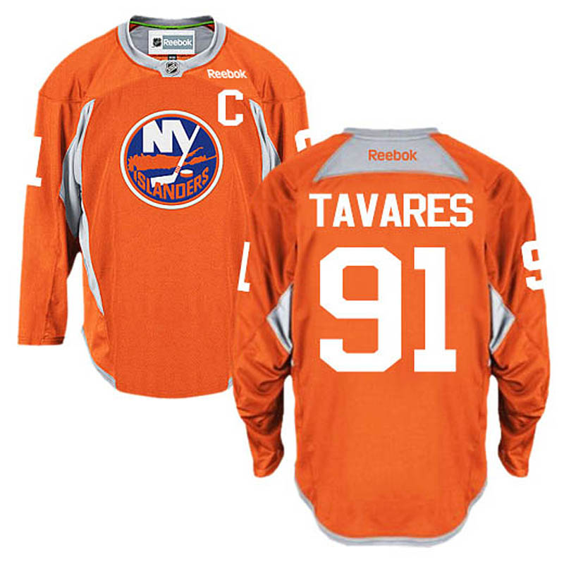 John Tavares New York Islanders #91 Practice Ice Hockey Jersey