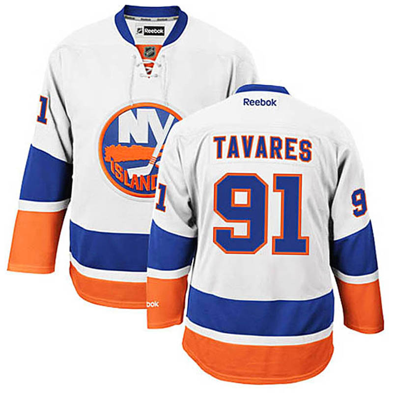 John Tavares New York Islanders #91 Away Ice Hockey Jersey