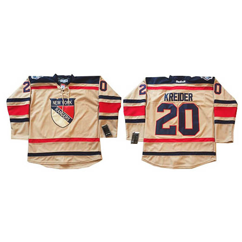 Chris Kreider New York Rangers #20 2012 Winter Classic Ice Hockey Jersey