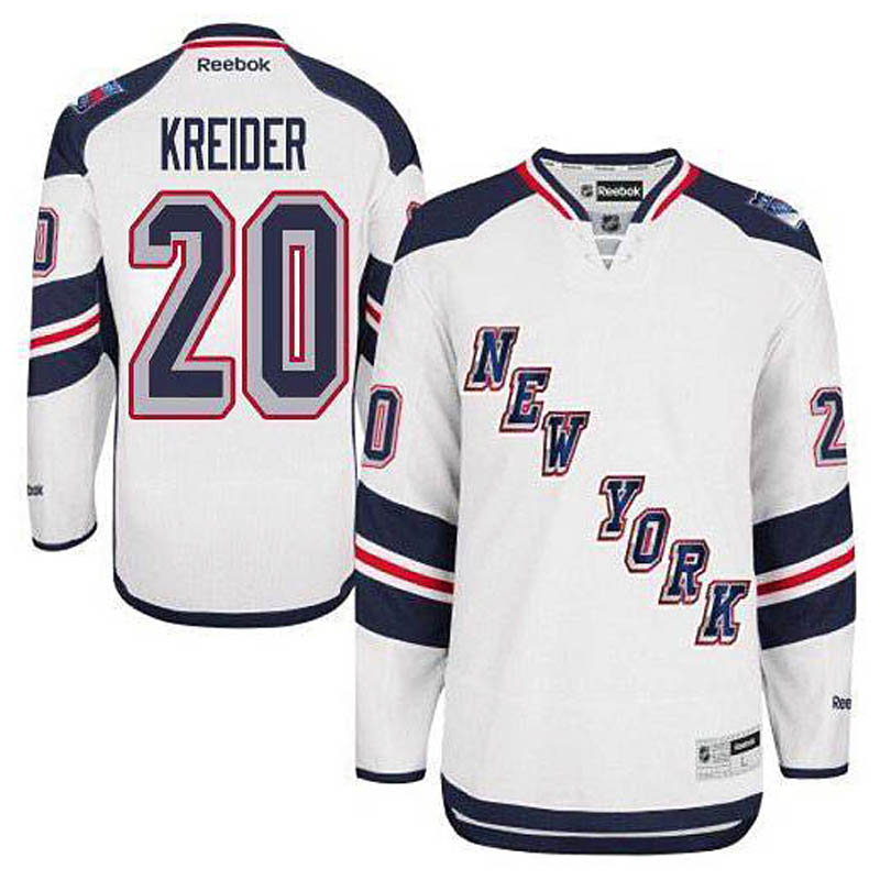 Chris Kreider New York Rangers #20 2014 Stadium Series Ice Hockey Jersey