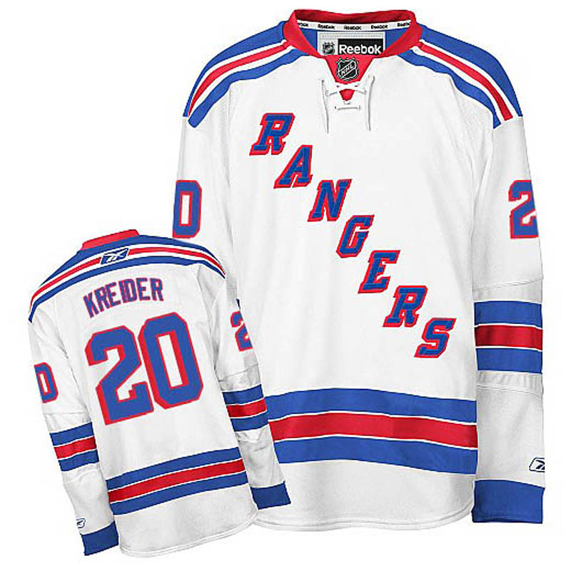 Chris Kreider New York Rangers #20 Away Ice Hockey Jersey