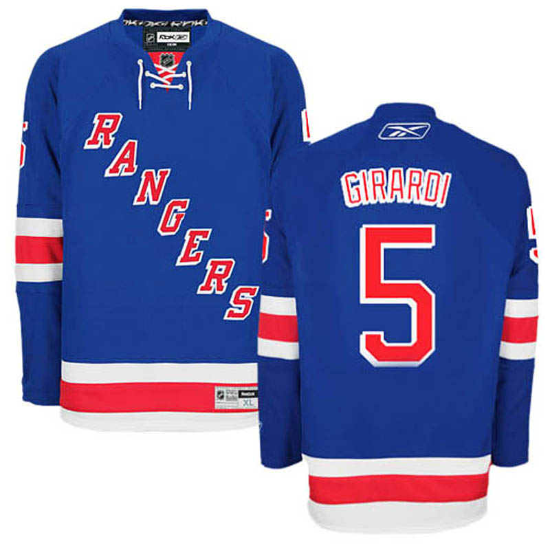 Dan Girardi New York Rangers #5 Home Ice Hockey Jersey