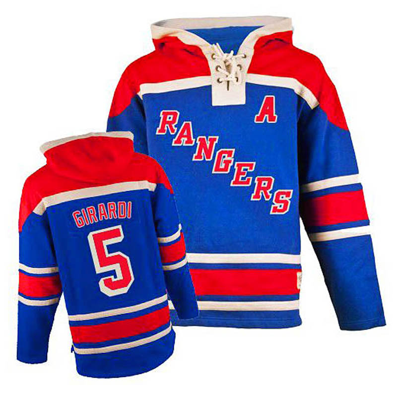 Dan Girardi New York Rangers #5 Ice Hockey Sawyer Hooded Sweatshirt