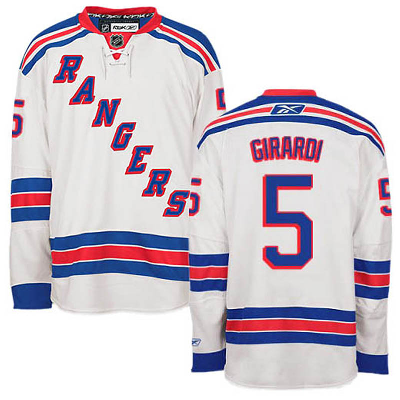 Dan Girardi New York Rangers #5 Away Ice Hockey Jersey