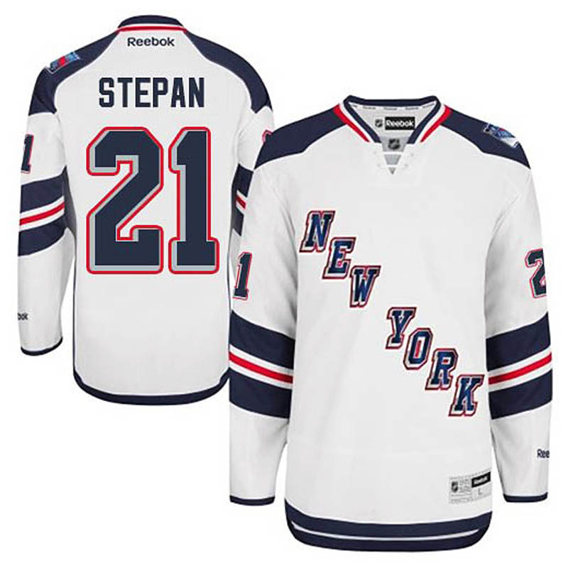 Derek Stepan New York Rangers #21 2014 Stadium Series Ice Hockey Jersey