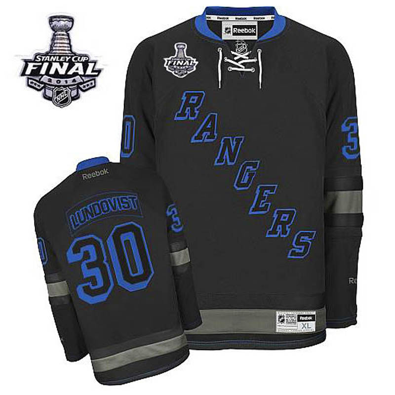 Henrik Lundqvist New York Rangers #30 2014 Stanley Cup Ice Hockey Jersey