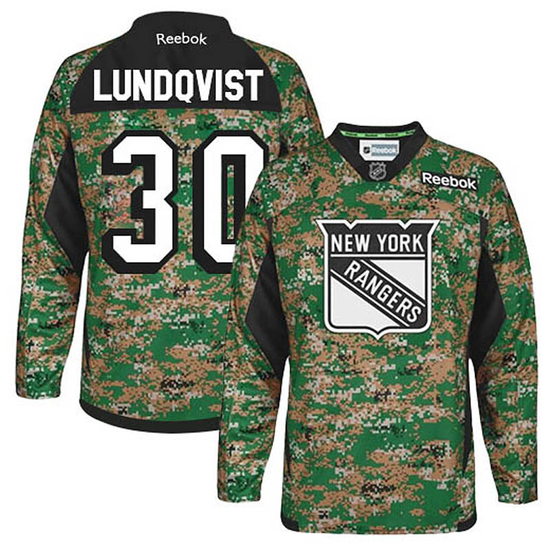 Henrik Lundqvist New York Rangers #30 Veterans Day Ice Hockey Jersey