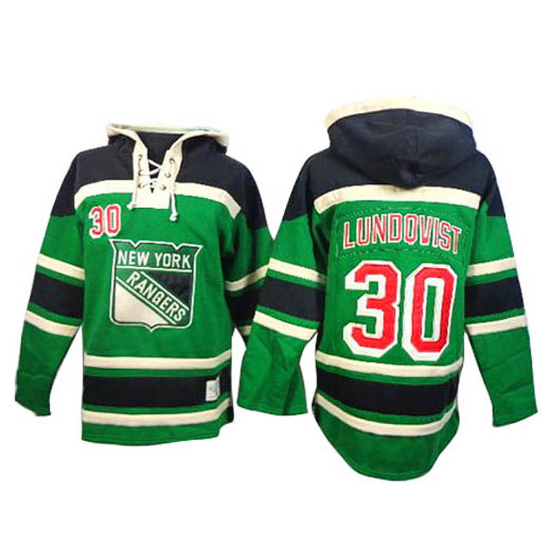 Henrik Lundqvist New York Rangers #30 St. Patrick's Day Ice Hockey Jersey