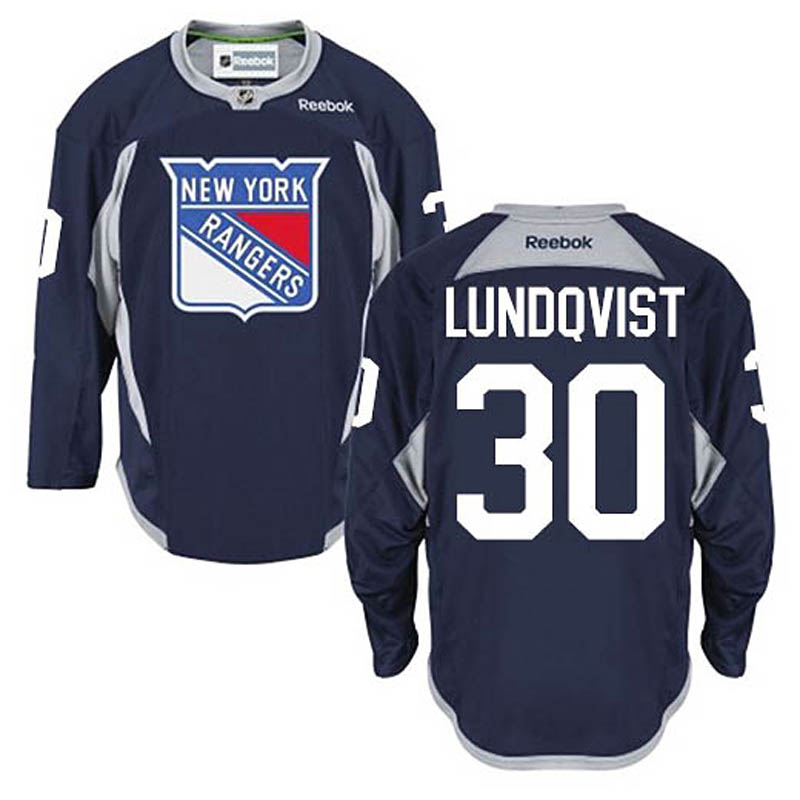 Henrik Lundqvist New York Rangers #30 Practice Ice Hockey Jersey