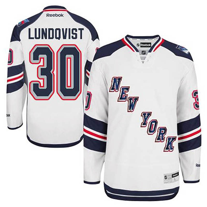 Henrik Lundqvist New York Rangers #30 2014 Stadium Series Ice Hockey Jersey