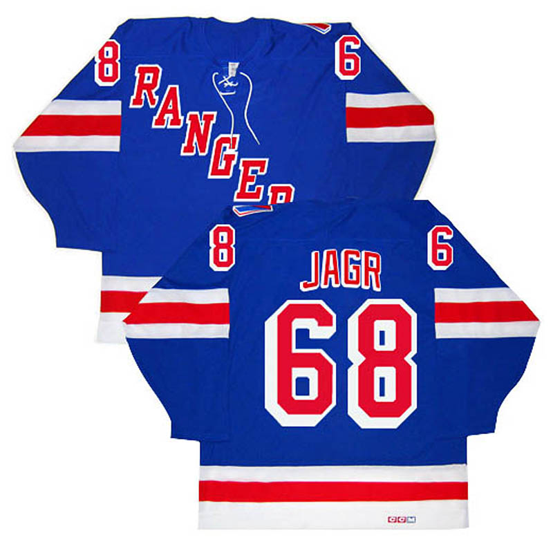 Jaromir Jagr New York Rangers #68 Throwback Ice Hockey Jersey