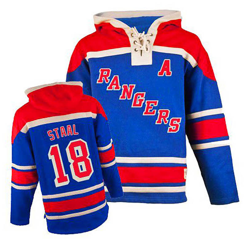 Marc Staal New York Rangers #18 Ice Hockey Sawyer Hooded Sweatshirt