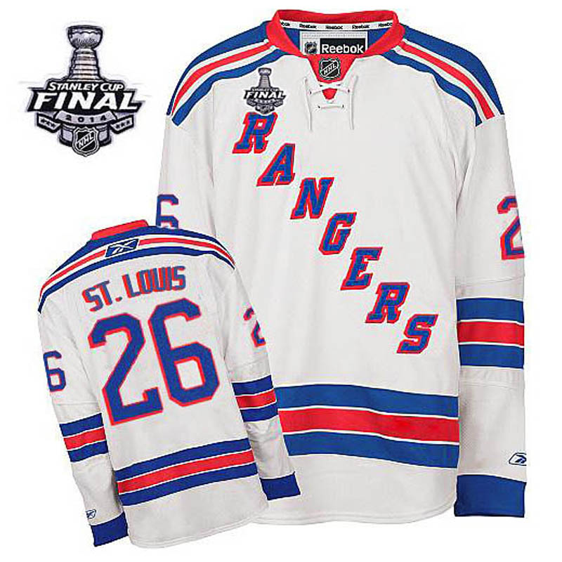 Martin St. Louis New York Rangers #26 Away 2014 Stanley Cup Ice Hockey Jersey