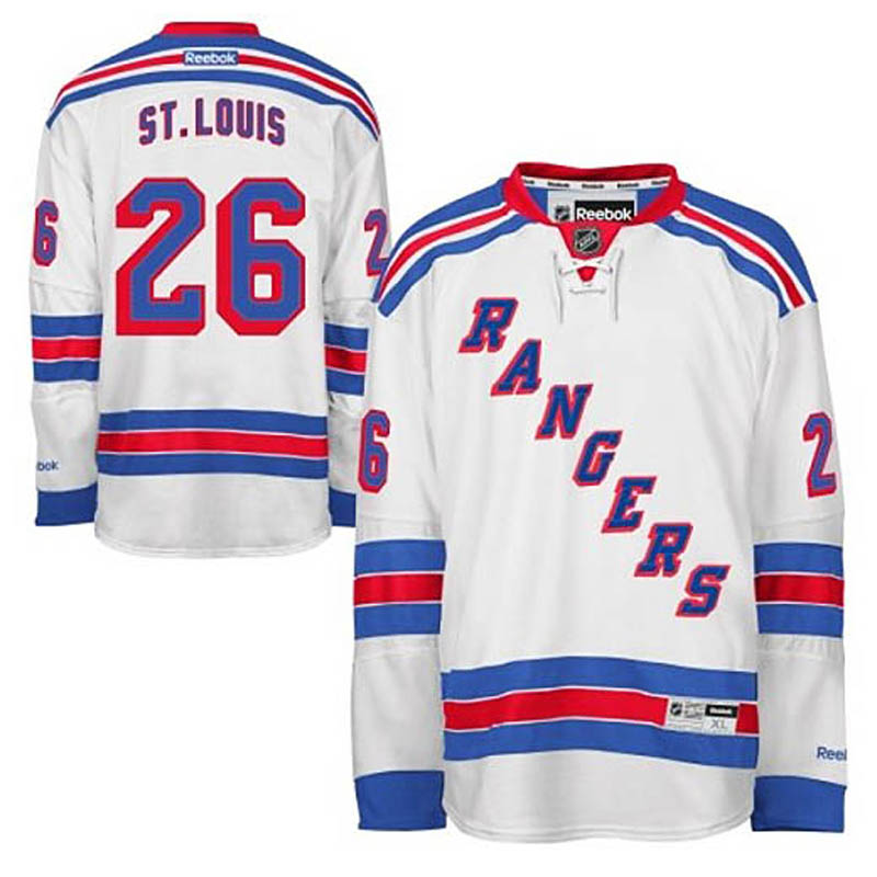 Martin St. Louis New York Rangers #26 Away Ice Hockey Jersey