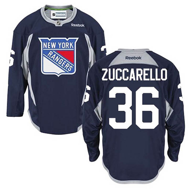 Mats Zuccarello New York Rangers #36 Practice Ice Hockey Jersey