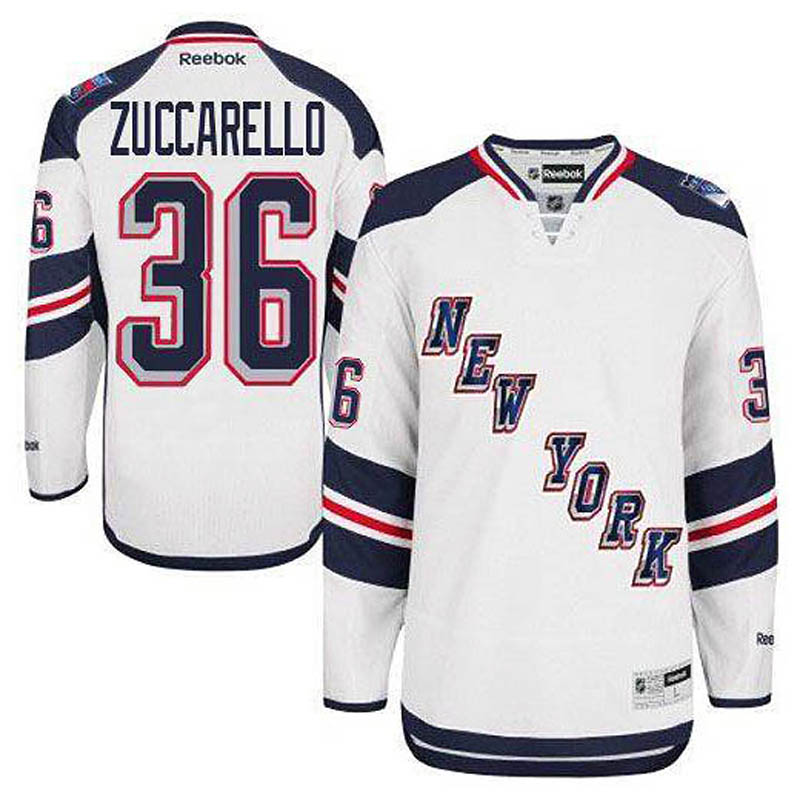 Mats Zuccarello New York Rangers #36 2014 Stadium Series Ice Hockey Jersey