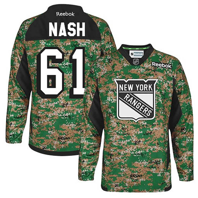 Rick Nash New York Rangers #61 Veterans Day Ice Hockey Jersey