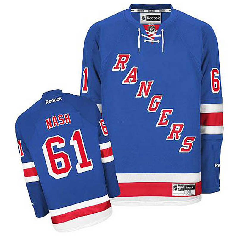 Rick Nash New York Rangers #61 Home Ice Hockey Jersey