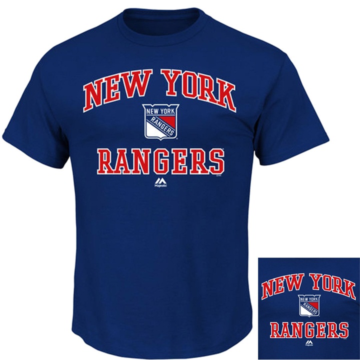 New York Rangers Royal Blue Heart And Soul T-shirt