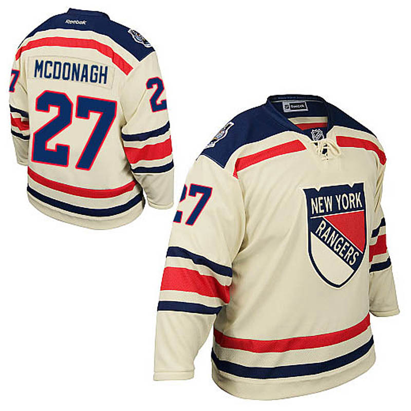 Ryan McDonagh New York Rangers #27 2012 Winter Classic Ice Hockey Jersey