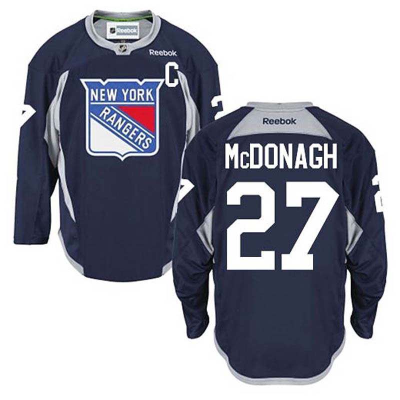 Ryan McDonagh New York Rangers #27 Practice Ice Hockey Jersey