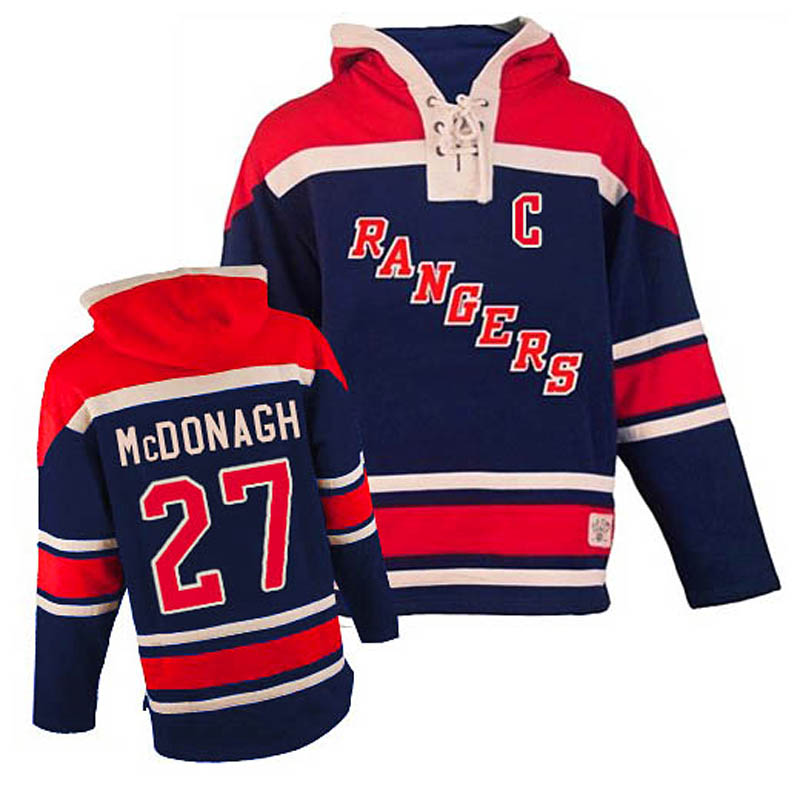 Ryan McDonagh New York Rangers #27 Ice Hockey Sawyer Hooded Sweatshirt