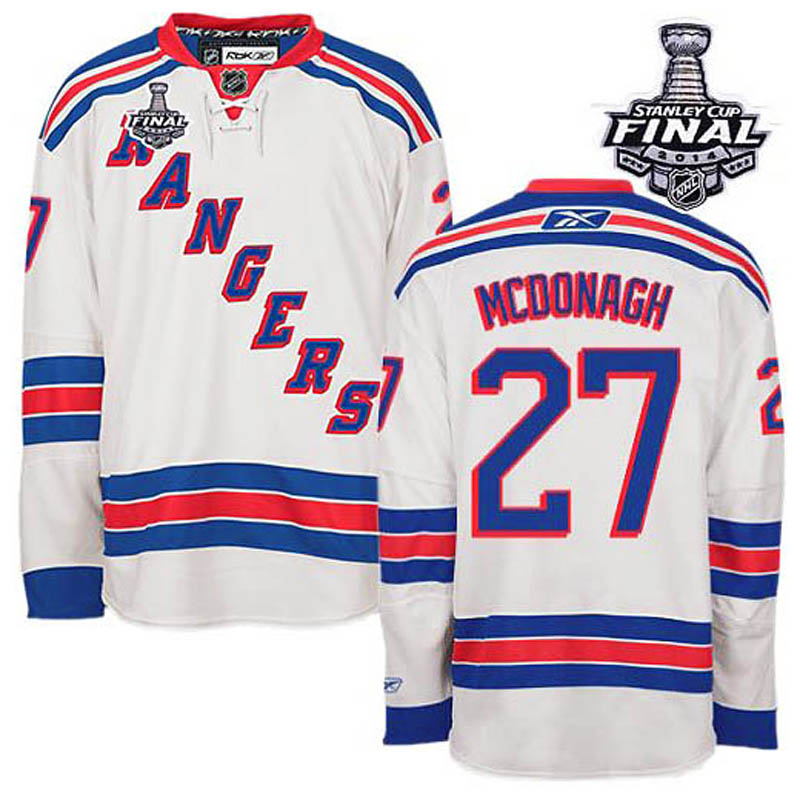 Ryan McDonagh New York Rangers #27 Away 2014 Stanley Cup Ice Hockey Jersey