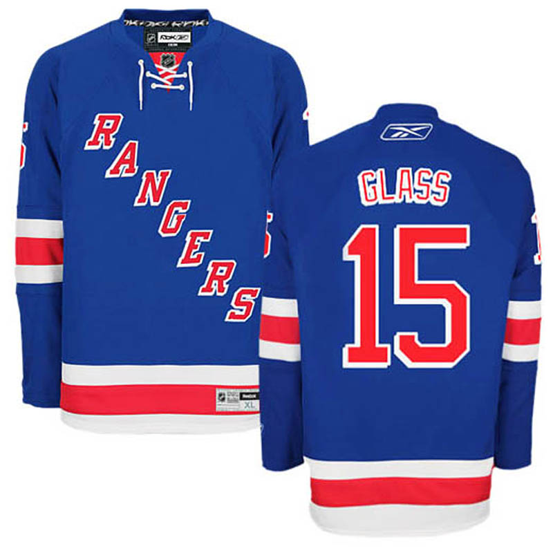 Tanner Glass New York Rangers #15 Home Ice Hockey Jersey