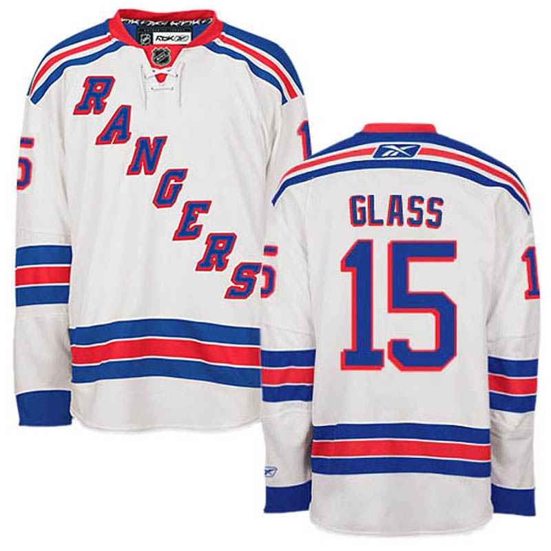 Tanner Glass New York Rangers #15 Away Ice Hockey Jersey