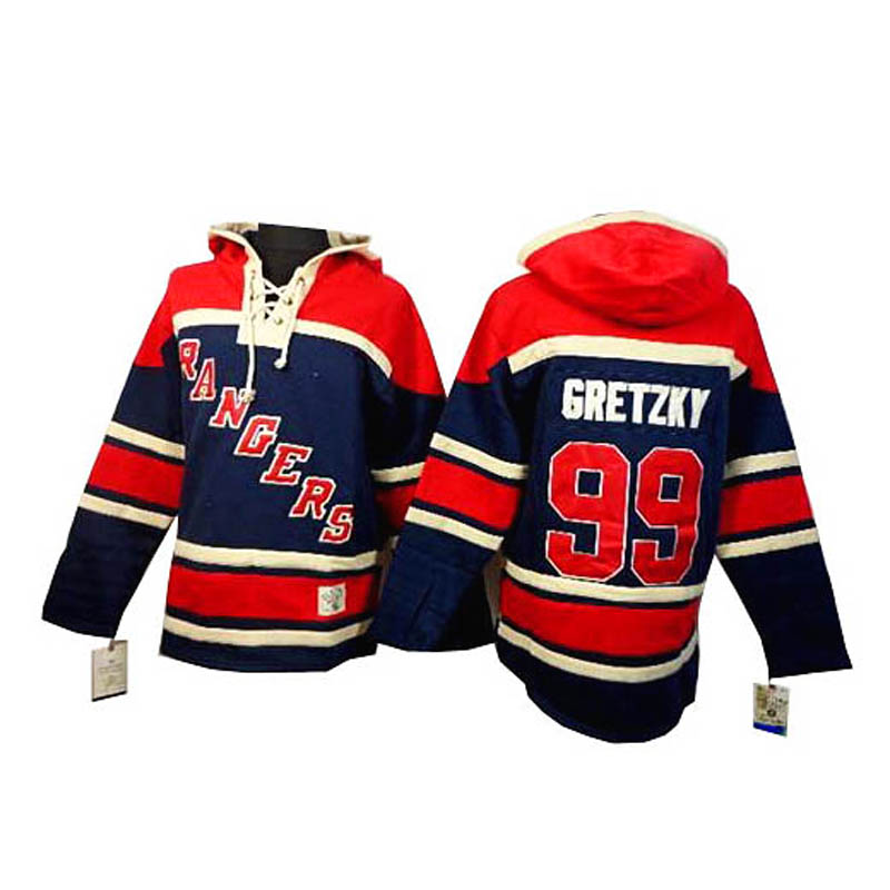 Wayne Gretzky New York Rangers #99 Ice Hockey Sawyer Hooded Sweatshirt