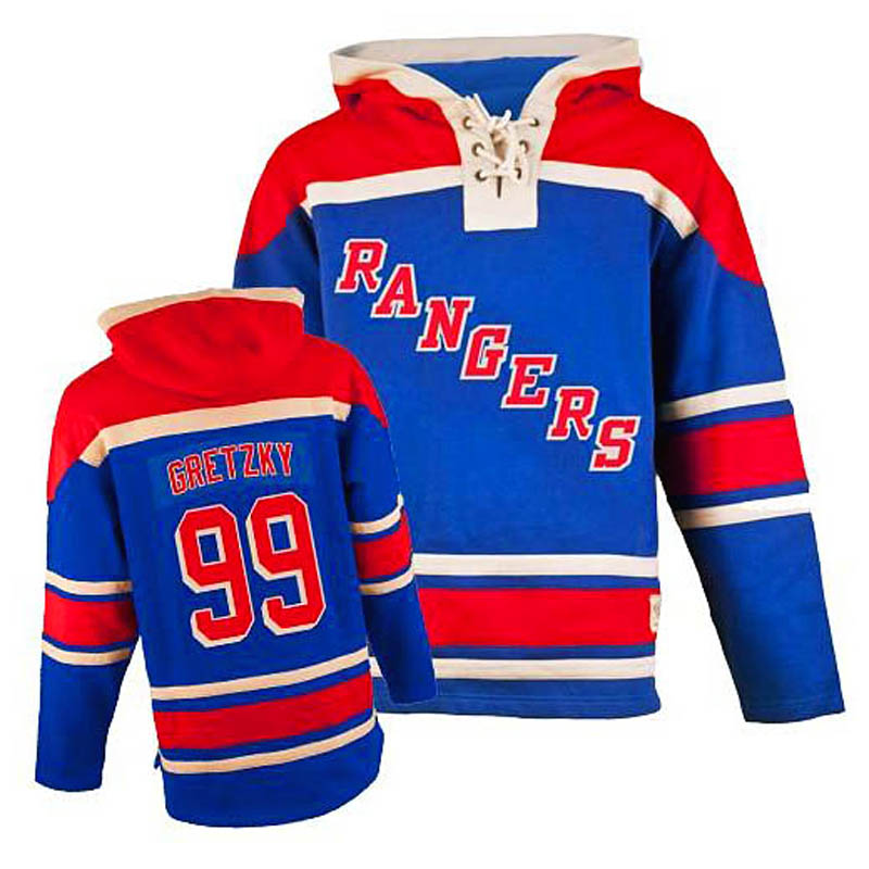 Wayne Gretzky New York Rangers #99 Ice Hockey Sawyer Hooded Sweatshirt