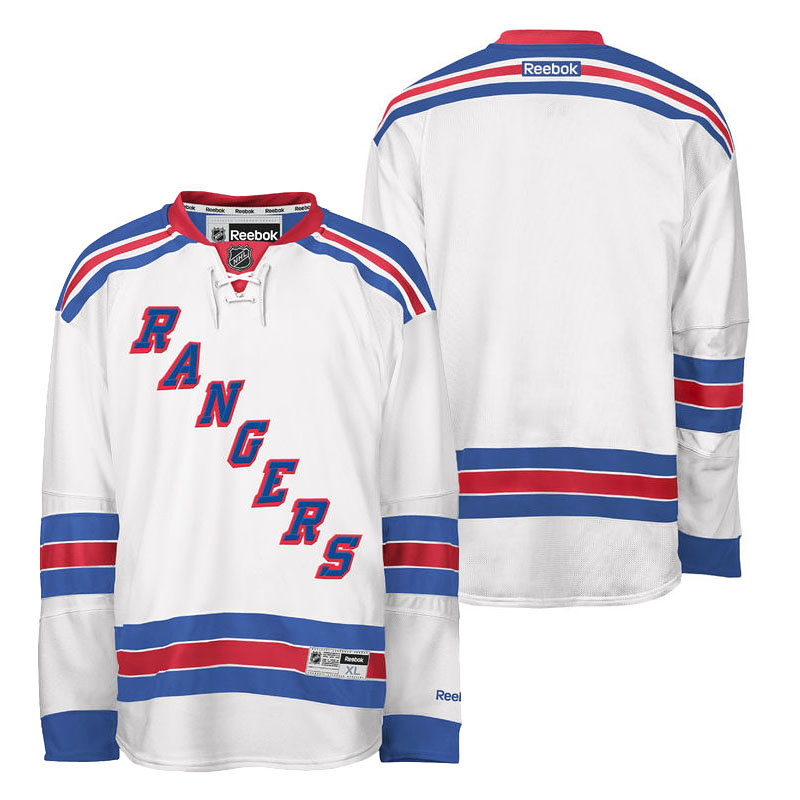 Rangers White Reebok Jersey