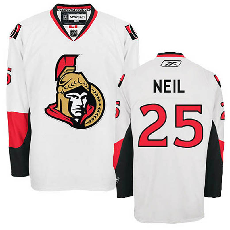 Chris Neil Ottawa Senators #25 Away Ice Hockey Jersey