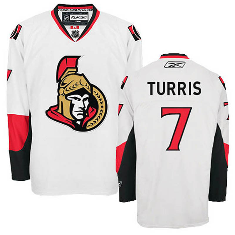 Kyle Turris Ottawa Senators #7 Away Ice Hockey Jersey