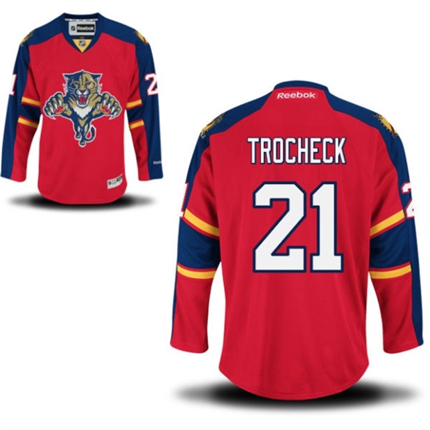 Vincent Trocheck #21 Florida Panthers Red Home Premier Jersey