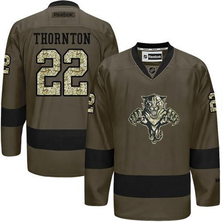 Shawn Thornton Florida Panthers #22 Green Camo Player Jersey