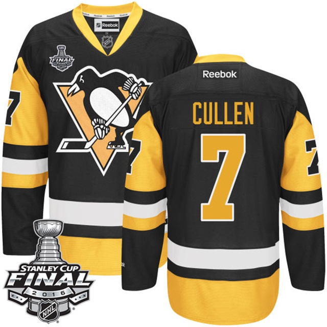 Matt Cullen Pittsburgh Penguins #7 2016 Stanley Cup Black Third Jersey