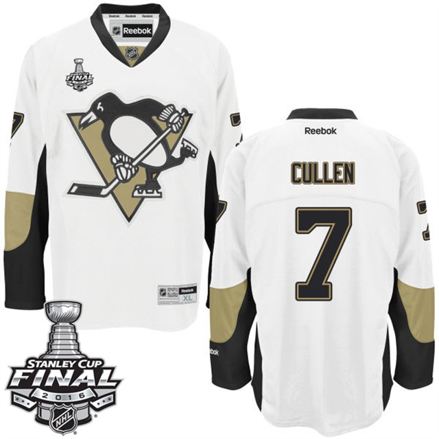 Matt Cullen Pittsburgh Penguins #7 2016 Stanley Cup White Away Jersey