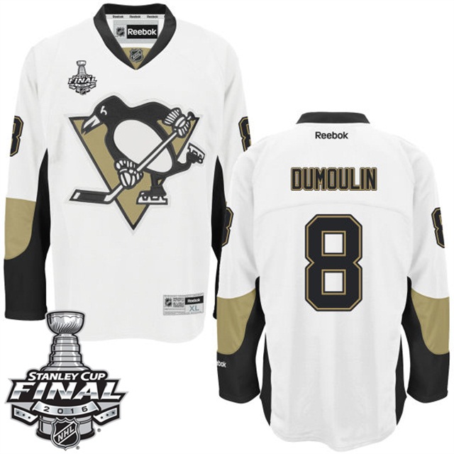 Brian Dumoulin Pittsburgh Penguins #8 2016 Stanley Cup White Away Jersey