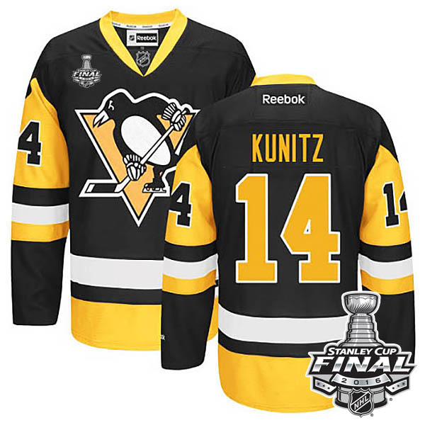 Chris Kunitz Pittsburgh Penguins #14 2016 Stanley Cup Black Third Jersey