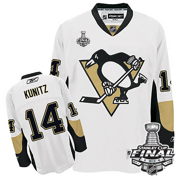 Chris Kunitz Pittsburgh Penguins #14 2016 Stanley Cup White Away Jersey