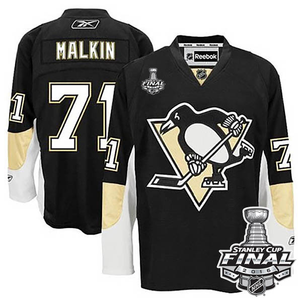 Evgeni Malkin Pittsburgh Penguins #71 2016 Stanley Cup Black Home Jersey